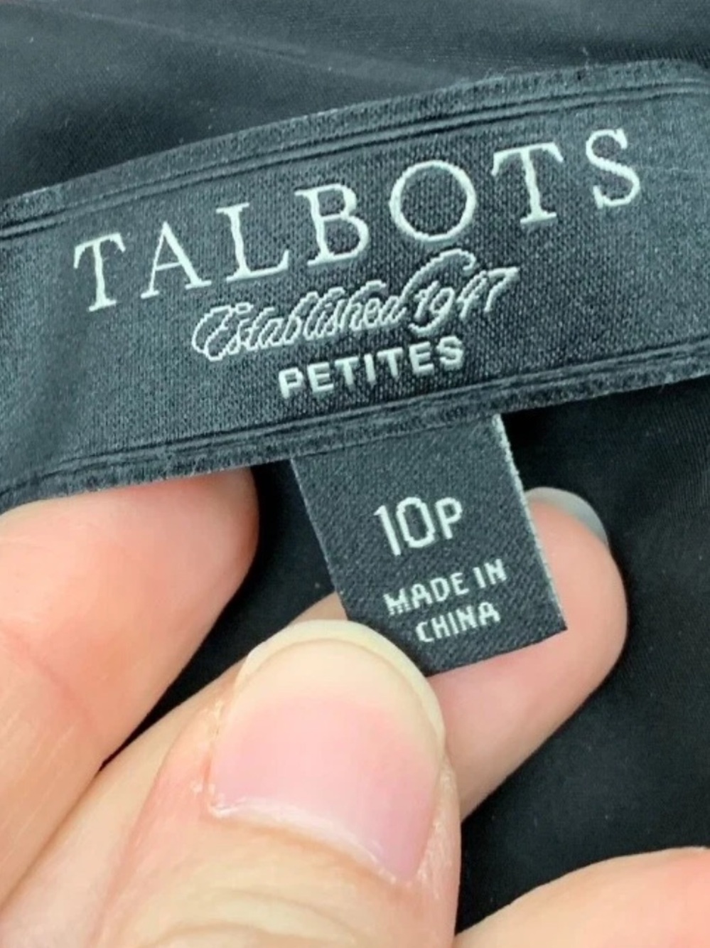 Talbots Black Red Pink Plaid Pencil Straight Skirt 10 Petite EUC - Picture 4 of 5